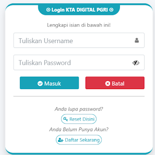 Register PGRI Tangerang Selatan - Persatuan Guru Republik Indonesia Cabang Tangerang Selatan